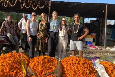 Guided Morning Bicycle Tour with Food Tasting in Jaipur - Raj Mandir Cinema to Ajmeri Gate: starting inside the old-city pulse