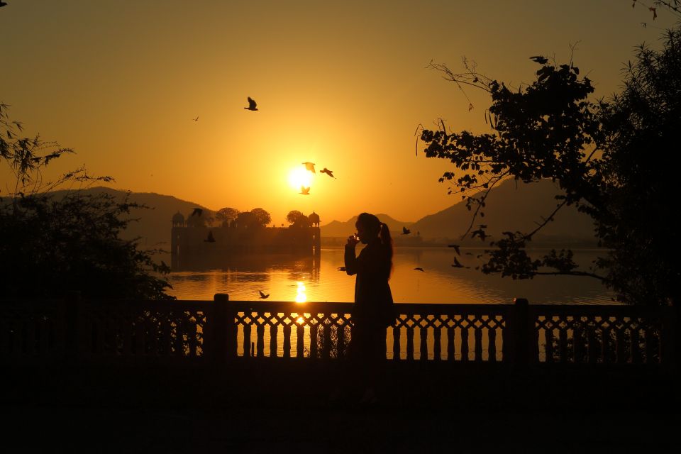 Jaipur Amer Fort, Jal Mahal & Stepwell Private Half-Day Tour - Jal Mahal Views From Lake Man Sagar: Water Palace at the Edges
