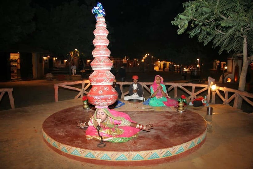 Jaipur: Cultural Evening Tour & Dinner at Chokhi Dhani - How the pickup and 4-hour plan actually feels