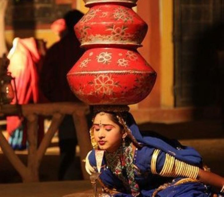Jaipur Evening Tour Chokhi Dhani village culture with dinner - The Old Jaipur City shopping stop: a one-hour taste of the real streets