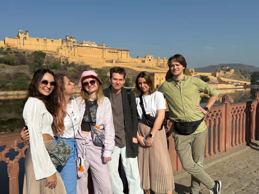 Jaipur: Full Day City Highlights Tour with Tour Guide - Jal Mahal outside viewing: the lake-palace photo moment with limits