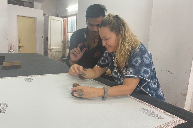 Learn Hand Block Printing Techniques & Print Your Own Fabric - The wash process: finishing your print the way the workshop does